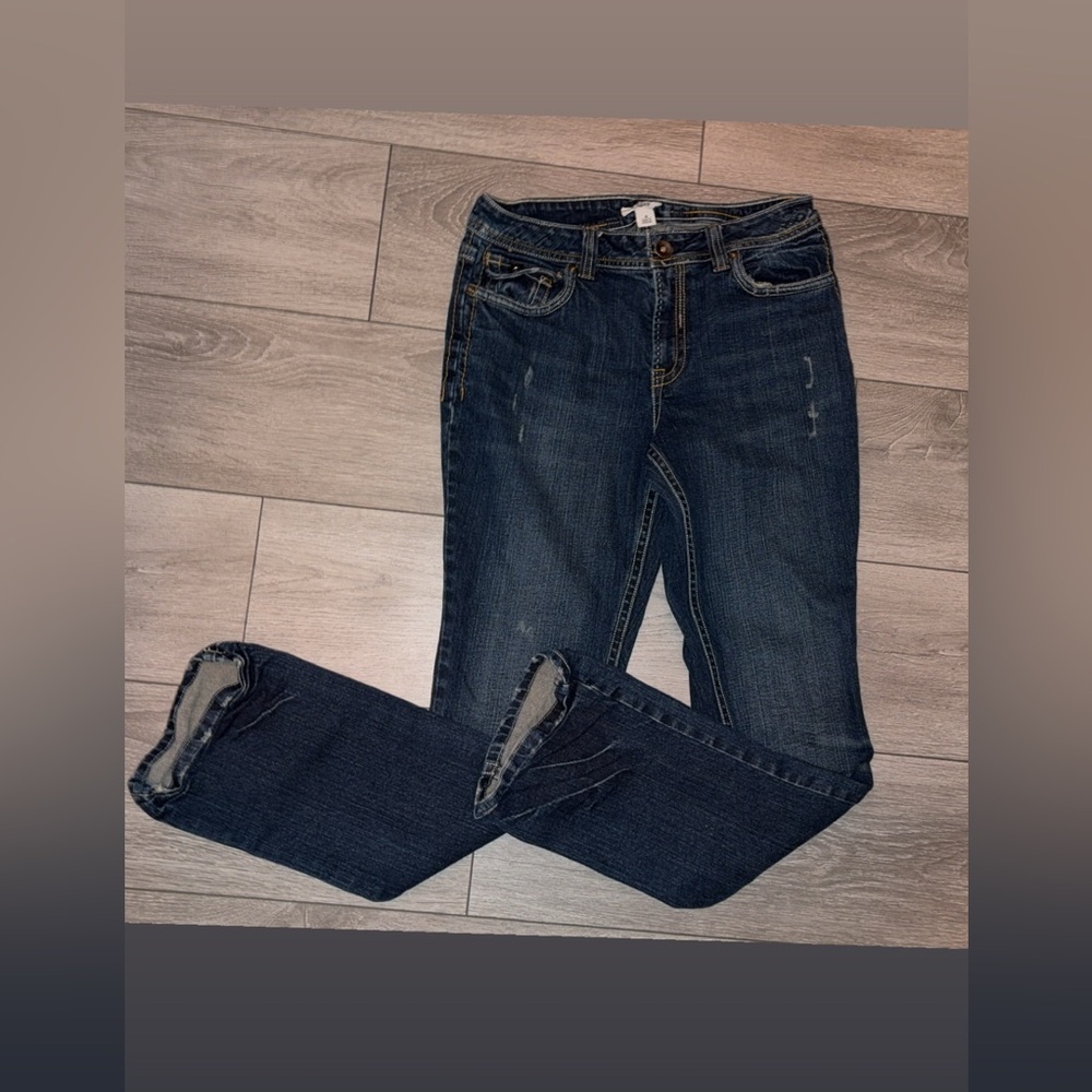 Cato Women’s Denim Jeans Size 10 Bootcut 31 In Inseam Med Wash